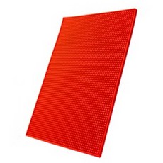아로이 심플 컬러 바매트 70 x 40 x 0.8 cm, 레드, 1개