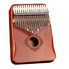 Eco Kalimba優質桃花心木卡林巴琴 17音階+組成品 6種組, 圓形復古