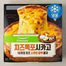 풀무원 치즈폭포시카고 10가지 치즈 스위트갈릭 피자 (냉동), 397g, 1개