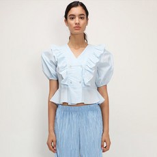 스토레츠 여성용 Olivia Ruffle Peplum Blouse - 페플럼블라우스