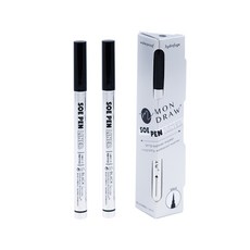 몬드로우 리퀴드 붓펜 아이라이너 1ml, 블랙, 2개