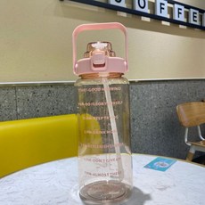 루미 대용량 텀블러, 핑크, 2000ml, 1개