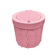 아이두젠 휴대용 ABS 커버 토일렛박스, 핑크