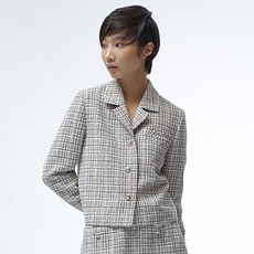 꾸망 여성용 트위드 숏 재킷