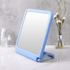 화장실 벽걸이 수건걸이 거울, 블루
