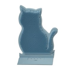 바이마음 고양이 셀프 그루밍 스탠드 빗 M136, 블루, 1개