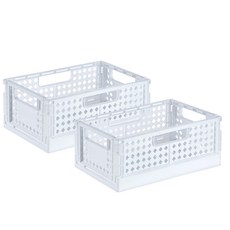 폴딩 수납박스, 화이트, 2개