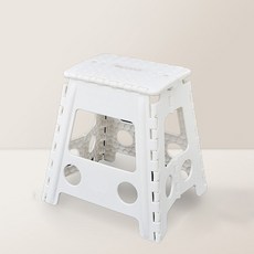 화성 공간절약형 야외용 접는의자 39cm, 06 화이트