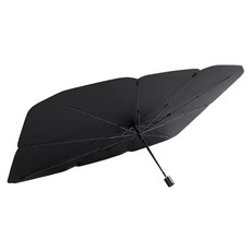 아이엠듀 썬브렐라 차량용 햇빛가리개 우산형 대형, 블랙, 1개