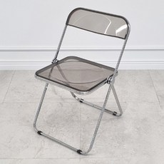 비에프컴퍼니 모노 플리아 폴딩 투명 의자, 블랙, 1개