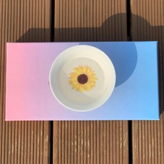 꽃피는 술잔 집들이선물 감성혼술 사케 소주 매화 색변하는 잔 냉 진한분홍, 해바라기, 1개