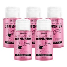 위드샨 대용량 펌프형 슈퍼네일리무버, 200ml, 5개