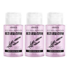 위드샨 대용량 펌프형 에코네일리무버, 200ml, 3개