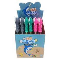 재미존 샤크 버블스틱 3종 x 8p, 그레이, 민트, 핑크, 1세트