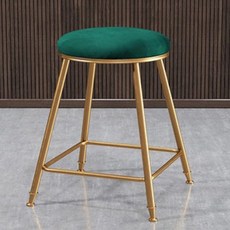 비올레따젬마 북유럽 벨벳 골드 홈바의자 45cm, 그린, 1개