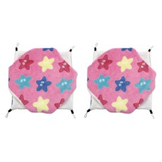 다람쥐 햄스터 해먹 집 20 x 20 cm, 불가사리 핑크, 2개