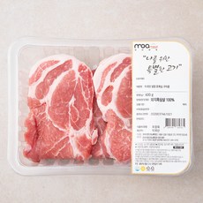 모아미트 미국산 옥수수먹인 암퇘지 돈목심 구이용 (냉장), 600g, 1개