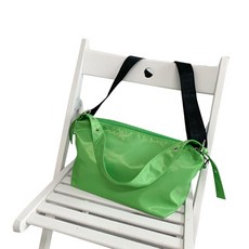 JCP 나일론 펀칭 기저귀 숄더백, 그린