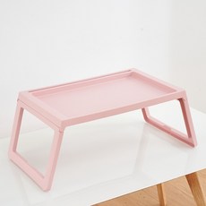 유스몰 심플한 접이식 폴딩 테이블, 핑크