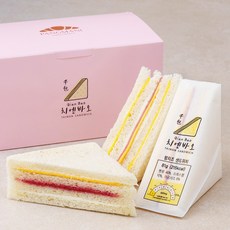 치엔바오 대만식 샌드위치 햄치즈 81g x 4개 + 라즈베리 57g x 4개, 1세트
