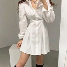 레글런셔츠원피스도안