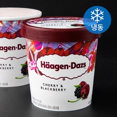 하겐다즈 체리 & 블랙베리 아이스크림 (냉동), 473ml, 1개