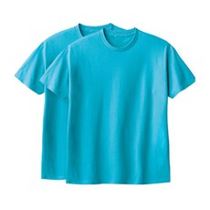 하이후 남여공용 데일리 라운드 17수 반팔 티셔츠 2p