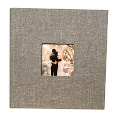 마링 접착식 포토앨범 28 x 27 x 3 cm, 그레이(앨범), 화이트(내지), 20매