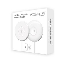 it AppleWatch/iPhone/AirPods 3合1Magsafe充電器, 白色, 1入