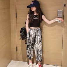 크롭티팬츠세트