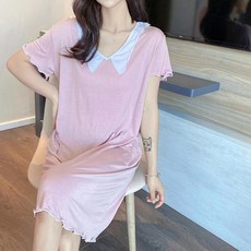 나비 프릴 카라 러블리 홈웨어 임산부 원피스