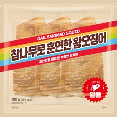 정화식품 참나무로 훈연한 왕오징어 3p, 1개, 180g