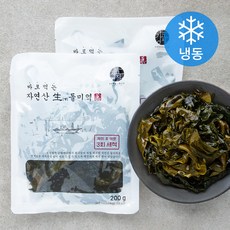 강고집 바로먹는 자연산 생돌미역 (냉동), 200g, 2개