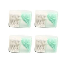 다용도 일회용 치실 그린 50p +면봉 100p 세트, 4세트