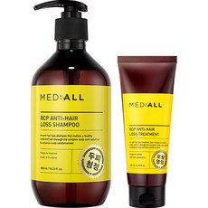 메디올 알시피 안티로스 두피청정 탈모완화 샴푸 480ml + 트리트먼트 200ml 세트, 1세트