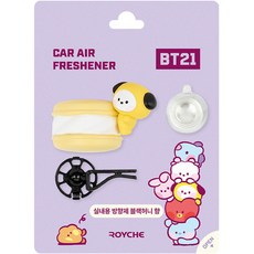 로이체 BT21 Minini 차량용 송풍구 클립 거치 방향제 치미 블랙허니향, 1개입, 1개, 블랙허니