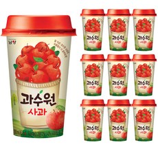 남양유업 과수원 사과 컵, 200ml, 10개