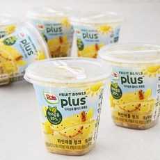돌 식이섬유 플러스 후룻컵 파인애플 청크, 198g, 6개