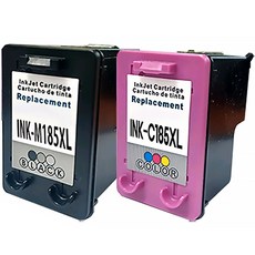 토너피아 삼성 호환잉크 INK-M185XL INK-C185XL 대용량 세트, 블랙, 컬러, 1세트