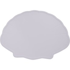 티지엠 유아용 조가비 실리콘 매트, 애쉬블루, 1개