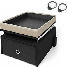 케이엠모터스 카니발 KA4 앞좌석 2열 리프트업 수납 테이블 + 컵홀더 2p 세트, 코튼 베이지, 1개