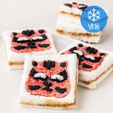 착한떡 달콤한 호랑이모양 우유 백설기 (냉동), 90g, 4개