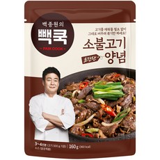 빽쿡 백종원의 소불고기양념, 160g, 1개