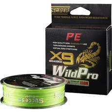Wild Pro PE Line X9編織釣魚線, 綠色