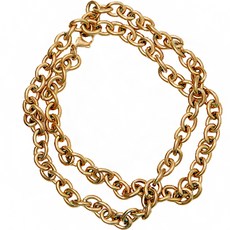 미니아트 여성용 써지컬 볼드 체인 스몰 라운드 목걸이