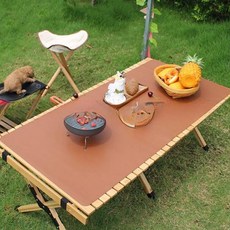 베러바이즈 캠핑 감성 가죽 테이블 식탁보 매트 115 x 55 cm