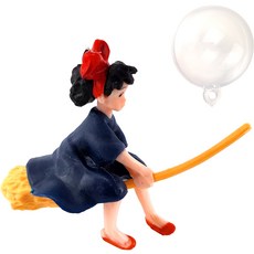 모비딕 관상어 빗자루탄 소녀 플로팅 피규어 장식 소품, 1개