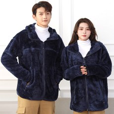 턴키 빅사이즈 보아털 후리스 후드집업 오버핏 점퍼 AJ-2022