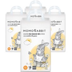 모모래빗 에코컴포트핏 팬티기저귀 유아용, 점보형(2XL), 72매
