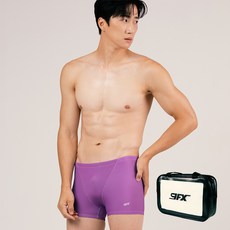 나인에프엑스 남성용 실내 사각 수영복 + 수영가방 세트